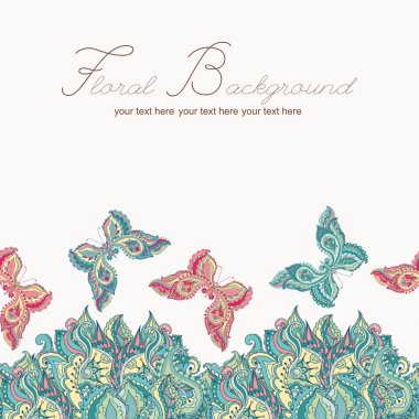 Kelebekler ile desen