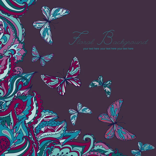 Desen ve kelebekler.