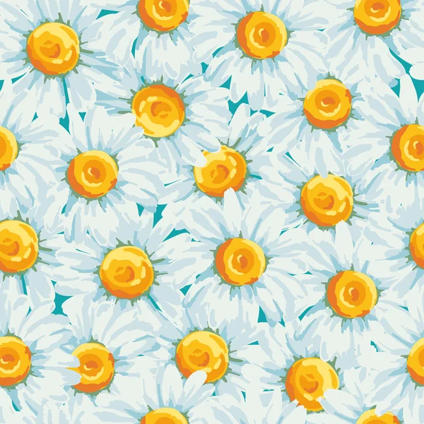 Fond avec des marguerites fleurs . — Image vectorielle