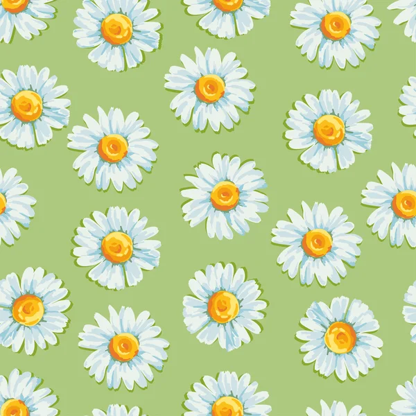 Background with daisies flowers. — Stock Vector