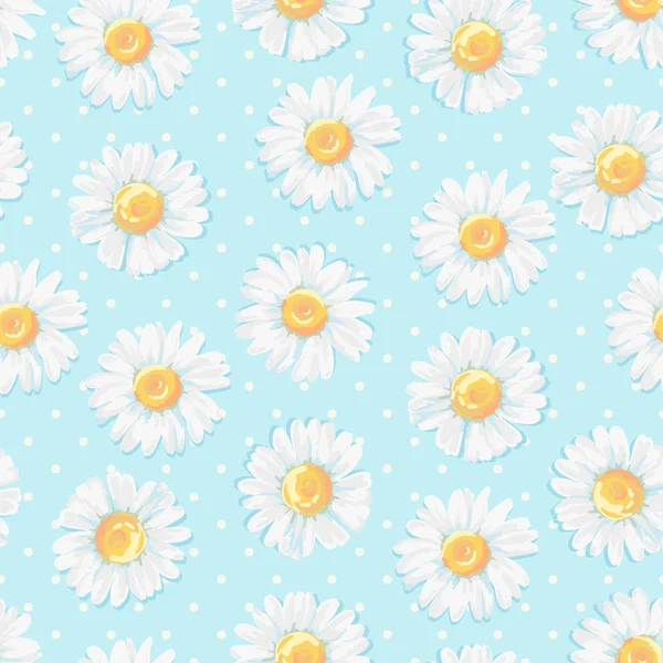 Background with daisies flowers. — Stock Vector