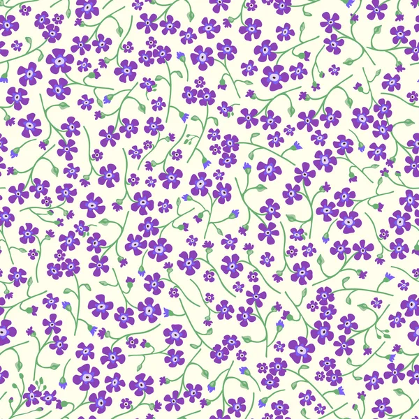 Kleine bloemen viooltjes. — Stockvector