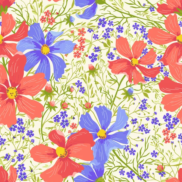 きれいな花のパターン — ストックベクタ