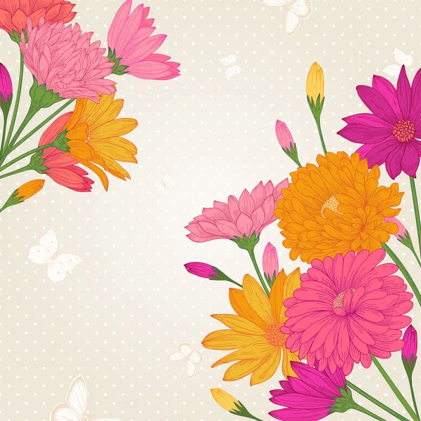 Ramos de flores — Vector de stock