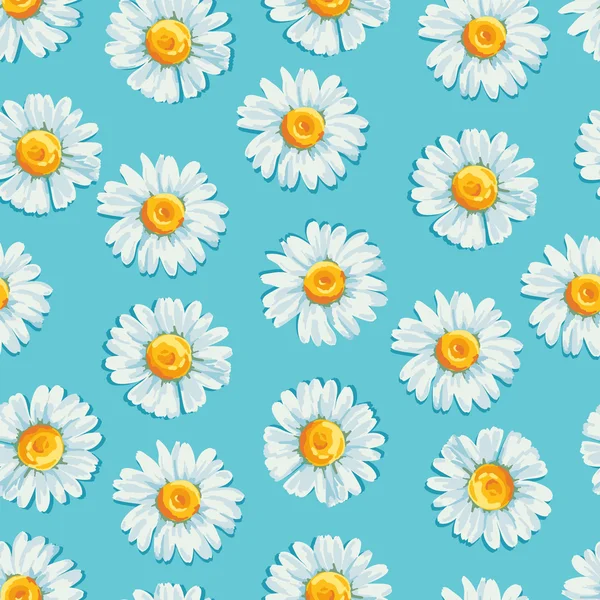 Bloemen naadloos patroon. — Stockvector