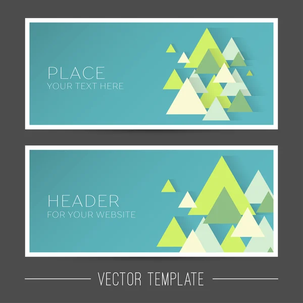 Vector banner template — Stock Vector