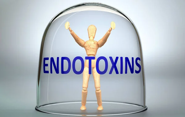 Endotoxine Können Eine Person Von Der Welt Trennen Und Sich — Stockfoto