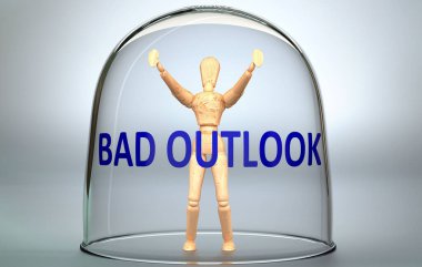 Kötü bir bakış açısı bir insanı dünyadan ayırabilir ve bir insan figürü olarak resmedilmiş bir izolasyona kilitlenebilir.