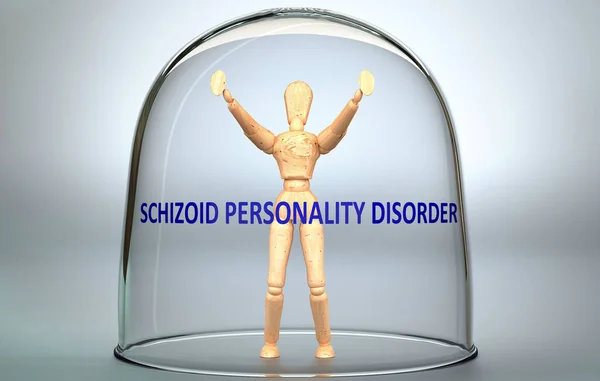 Trastorno Personalidad Esquizoide Puede Separar Una Persona Del Mundo Encerrarse — Foto de Stock