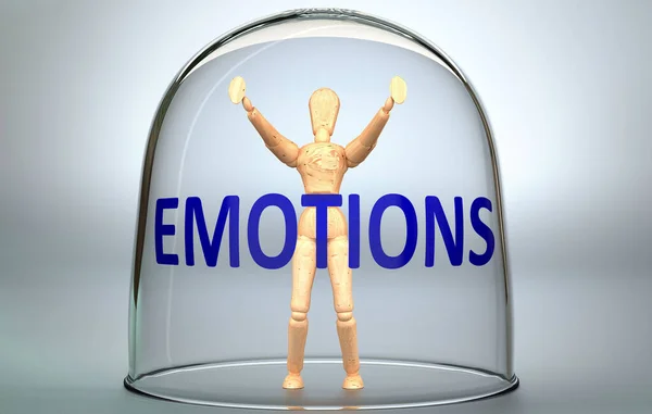 Las Emociones Pueden Separar Una Persona Del Mundo Encerrar Aislamiento — Foto de Stock