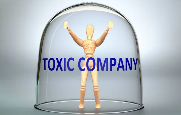 Toxic Company Kann Eine Person Von Der Welt Trennen Und — Stockfoto