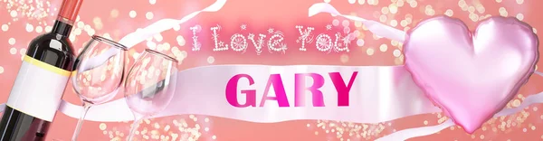 Seni Seviyorum Gary Düğün Sevgililer Günü Sadece Seni Seviyorum Demek — Stok fotoğraf