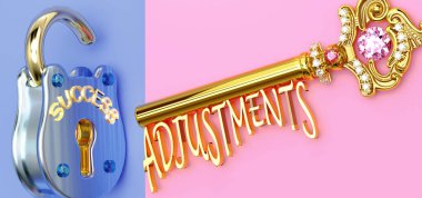 Başarının anahtarı ayarlamalardır. İş, iş, aile ya da hayatta kazanmak için ayarlamalara odaklanmanız gerekir. Zaferlere giden kapıları açar ve gerçekten istediğinizi elde edersiniz.