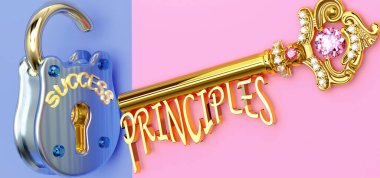 Başarının anahtarı prensiplerdir. İş, iş, aile ya da hayatta kazanmak için prensiplere odaklanmanız gerekir. Zaferlere giden kapıları açar ve gerçekten istediğinizi elde edersiniz.