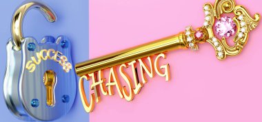 Başarının anahtarı kovalamaktır. İş, iş, aile ya da hayatta kazanmak için kovalamaya odaklanmalısın. Zaferlere giden kapıları açar ve gerçekten istediğini elde eder.