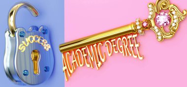 Başarının anahtarı akademik derecedir. Çalışmada ya da hayatta kazanmak için akademik dereceye odaklanmanız gerekir. Zaferlere giden kapıları açar ve gerçekten istediğinizi elde edersiniz.