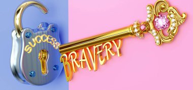 Başarının anahtarı cesarettir. Çalışmada, işte, ailede ya da hayatta kazanmak için cesarete odaklanmanız gerekir. Zaferlere giden kapıları açar ve gerçekten istediğinizi elde edersiniz.