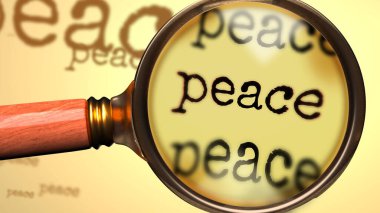 Barış - soyut bir kavram ve İngilizce 'de 