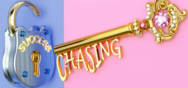 Başarının anahtarı kovalamaktır. İş, iş, aile ya da hayatta kazanmak için kovalamaya odaklanmalısın. Zaferlere giden kapıları açar ve gerçekten istediğini elde eder.