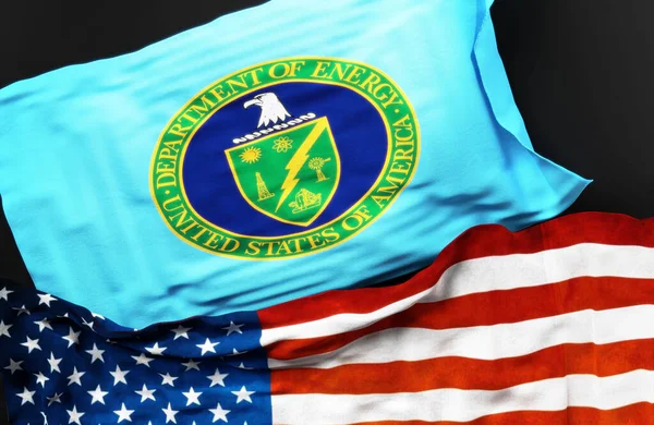 Bandiera Del Segretario Dell Energia Degli Stati Uniti America Insieme — Foto Stock