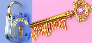 Başarının anahtarı bağlılıktır. İş, iş, aile ya da hayatta kazanmak için bağlılığa odaklanmanız gerekir. Zaferlere giden kapıları açar ve gerçekten istediğinizi elde edersiniz.