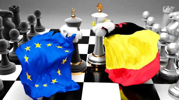 Europa Bélgica Crisis Choque Conflicto Debate Entre Esos Dos Países — Foto de Stock
