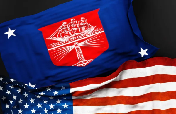 Bandeira Departamento Comércio Dos Estados Unidos Classificação Iiii Juntamente Com — Fotografia de Stock