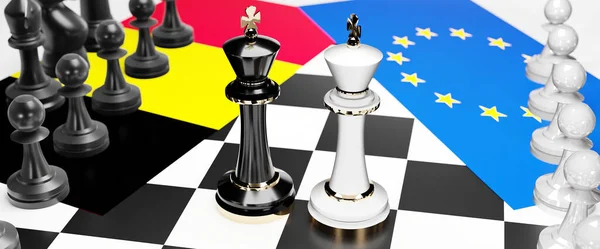 Belgien Und Die Europa Konflikt Konflikt Krise Und Debatte Zwischen — Stockfoto