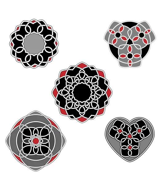 A set of celtic knoworks — Stock Vector