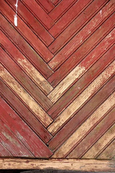 Фон Досок Окрашен Старый Красный Цвет Старые Красные Деревянные Двери — стоковое фото
