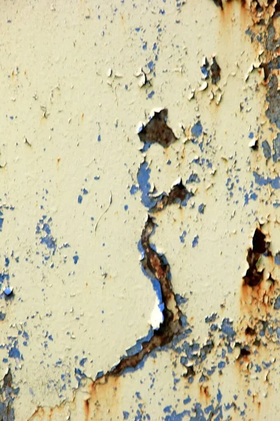 Zardzewiałe Tło Korozyjne Metalowe Tło Zardzewiała Pomalowana Niebiesko Metalowa Ściana — Zdjęcie stockowe