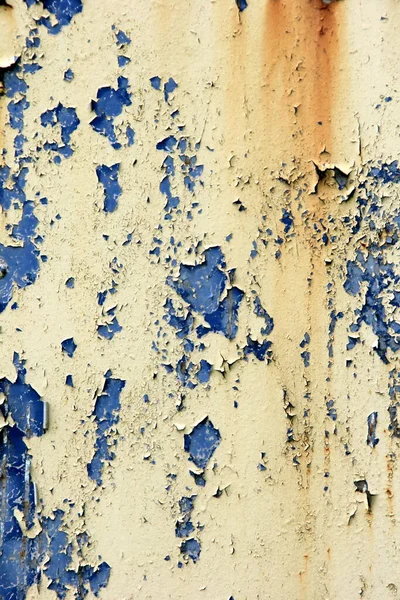 Rusty Surface Background Corroded Metal Background Rusted Blue Painted Metal — Stock Photo, Image