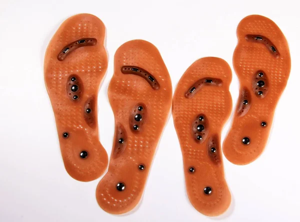 Foot Massage Magnetic Insole Feet Massage Physiotherapy Acupressure Slimming Insoles — 스톡 사진
