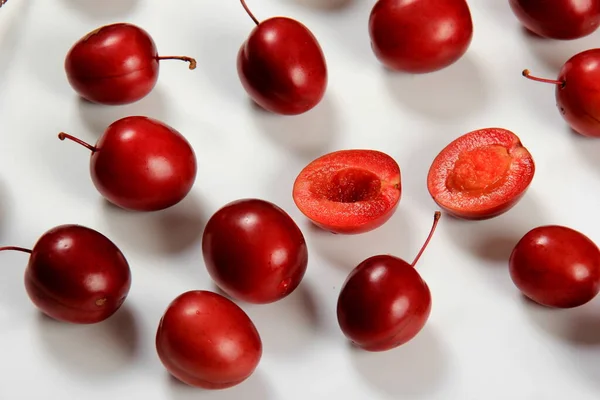 Prunus Cerasifera Var Pissardii Atau Spidola Plum Variasi Prem Kaukasia — Stok Foto