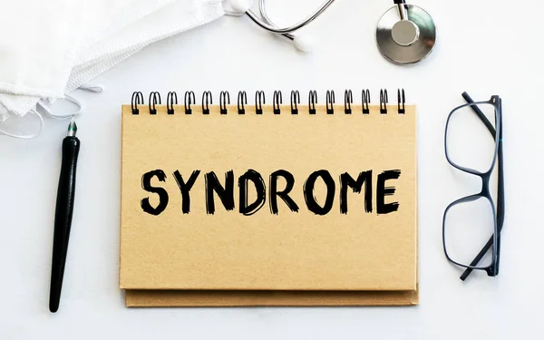 Inskription Syndrome Skrivet Ett Anteckningsblock För Att Påminna Dig Vad — Stockfoto