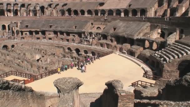 Rome Italie Septembre 2015 Intérieur Colisée Rome Italie — Video