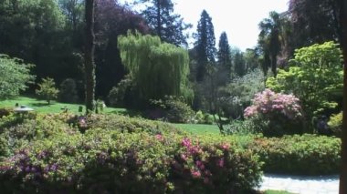 Enniskerry, County Wicklow, İrlanda, 25 Mayıs 2012: İrlanda 'daki Powerscourt Konağı ve Bahçeleri.