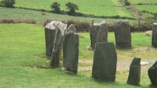 Drombeg Stone Circle Znany Również Jako Ołtarz Druida Znajduje Się — Wideo stockowe