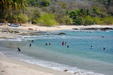 Playa San Juanillo Plajı, Guanacaste ili, Kosta Rika. 