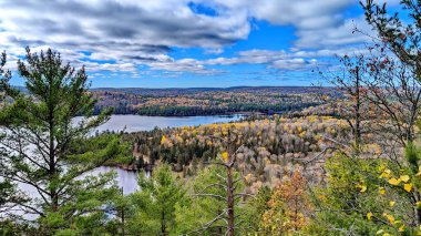 Kanada, Ontario 'daki Algonquin Park Centennial Ridges' den. Centennial Ridges Patikası, Algonquin Park 'taki en zorlu yürüyüş yollarından biri olarak kabul ediliyor ama manzarası buna değer..