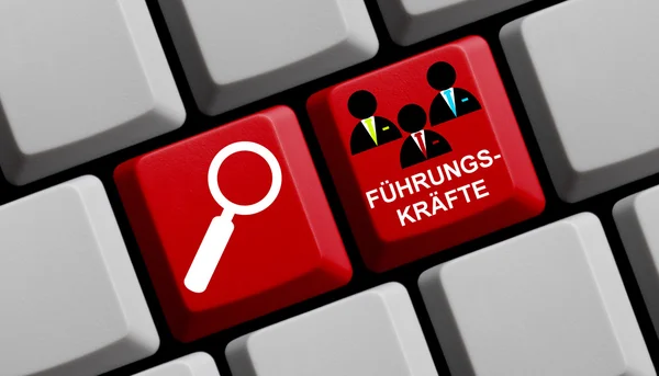 Zoek voor executives online Duits — Stockfoto
