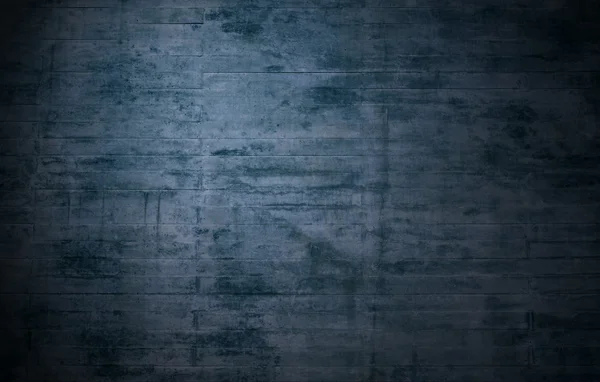 Yıpranmış eski tuğla duvar arka plan koyu mavi — Stok fotoğraf