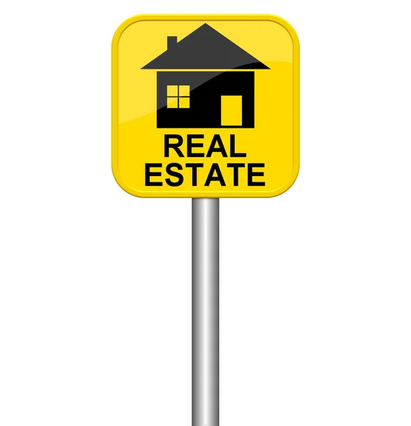 Sign real estate — Stock Photo, Image