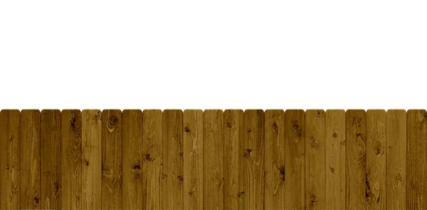 Isolated wooden fence — Stock Photo, Image