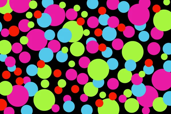 Colorful circles black — Stock Photo, Image