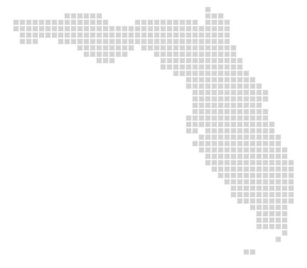 Pixelová mapa Florida — Stock fotografie