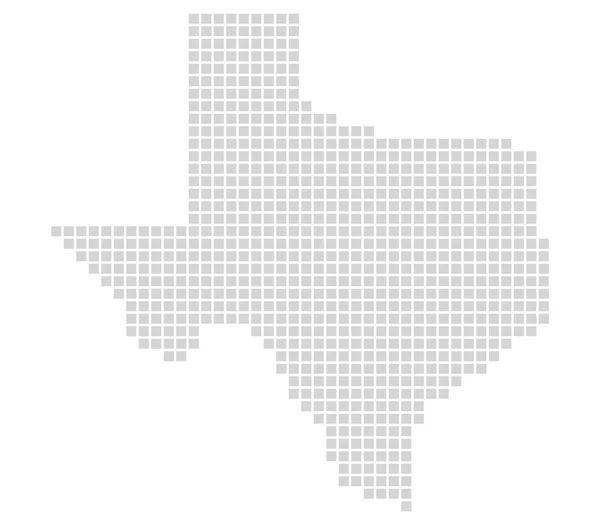 Pixelová mapa Texas — Stock fotografie