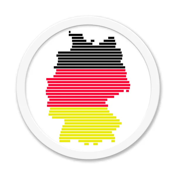 Botón blanco Alemania — Foto de Stock