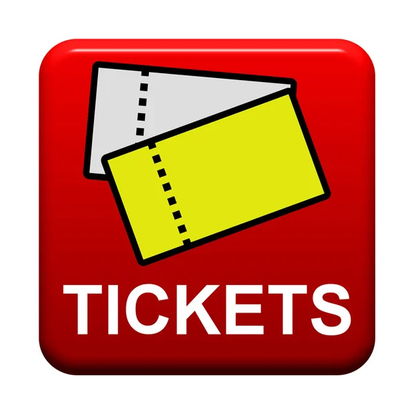 Rode knop Tickets — Stockfoto