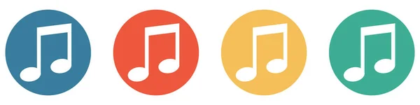 Kolorowe Przyciski Niebieski Czerwony Pomarańczowy Zielony Pokaz Muzyka Dźwięk Pieśń — Zdjęcie stockowe
